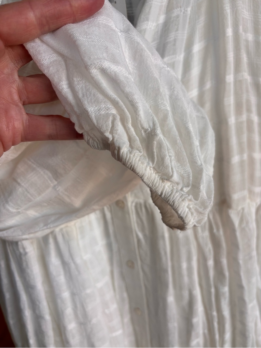 FREE PEOPLE Edie Maxi Dress White NWT Size Large - Picture 10 of 15